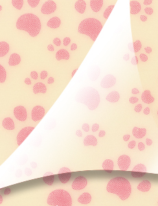 転写シート1色「肉球」(ピンク)